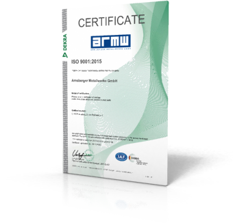 Certificate ISO 9001:2015